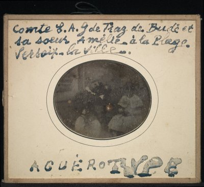 (Ritratto di due bambini), (Conte Ernest Andre Gabriel de Traz de Budé e sua sorella Amélie) da Jean Gabriel Eynard